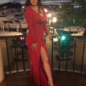 Silky Red Prom Dress